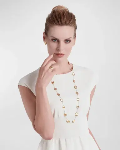 Marco Bicego Lunaria 18k Long Chain Necklace | Thumbnail 2 Marco Bicego Lunaria 18k Long Chain Necklace | Thumbnail 2
