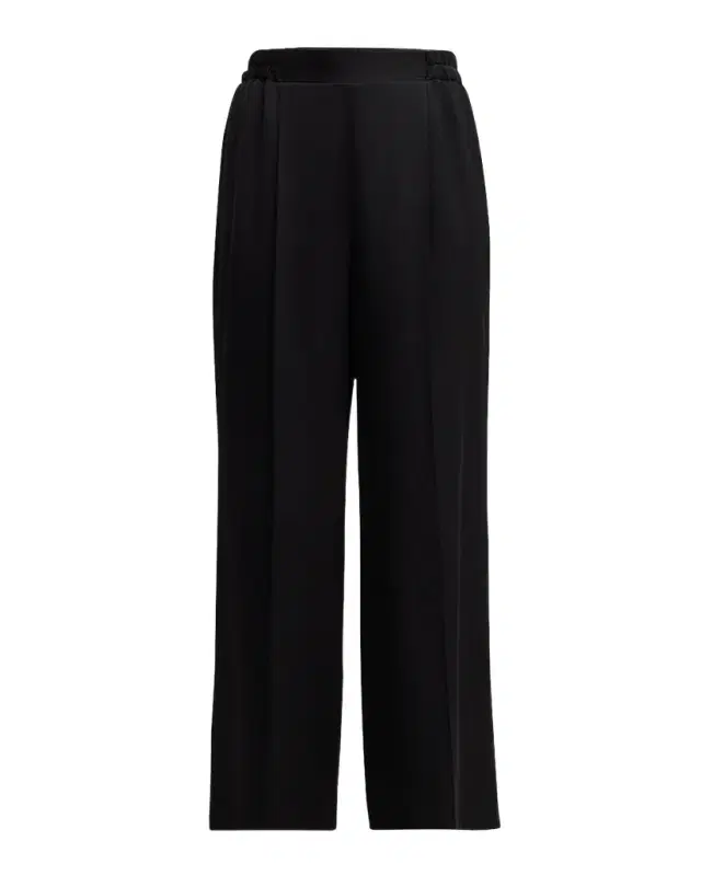 Elie Tahari The Katya Pleated Straight-Leg Silk Pants