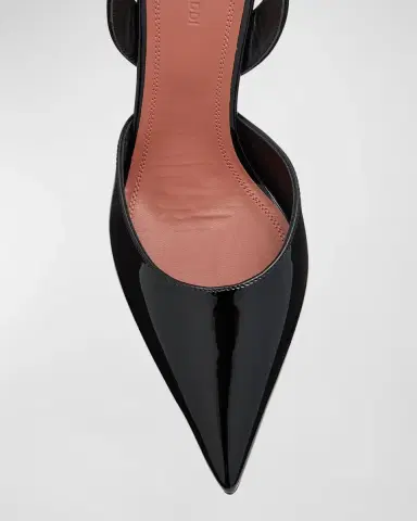Amina Muaddi Holli Patent Slingback Pumps | Thumbnail 6 Amina Muaddi Holli Patent Slingback Pumps | Thumbnail 6