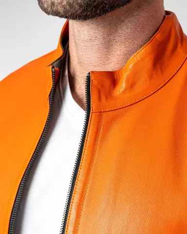 Maceoo Men's Leather Lab Jacket | Thumbnail 3