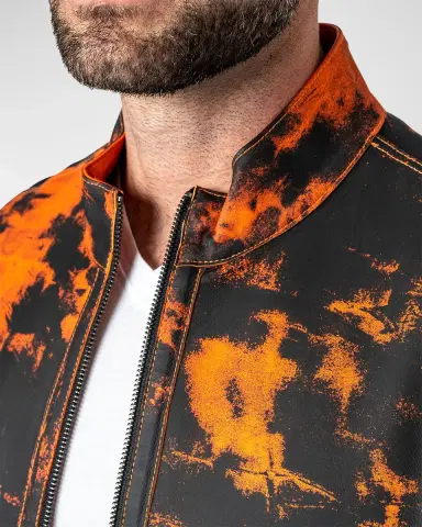 Maceoo Men's Leather Lab Jacket | Thumbnail 5