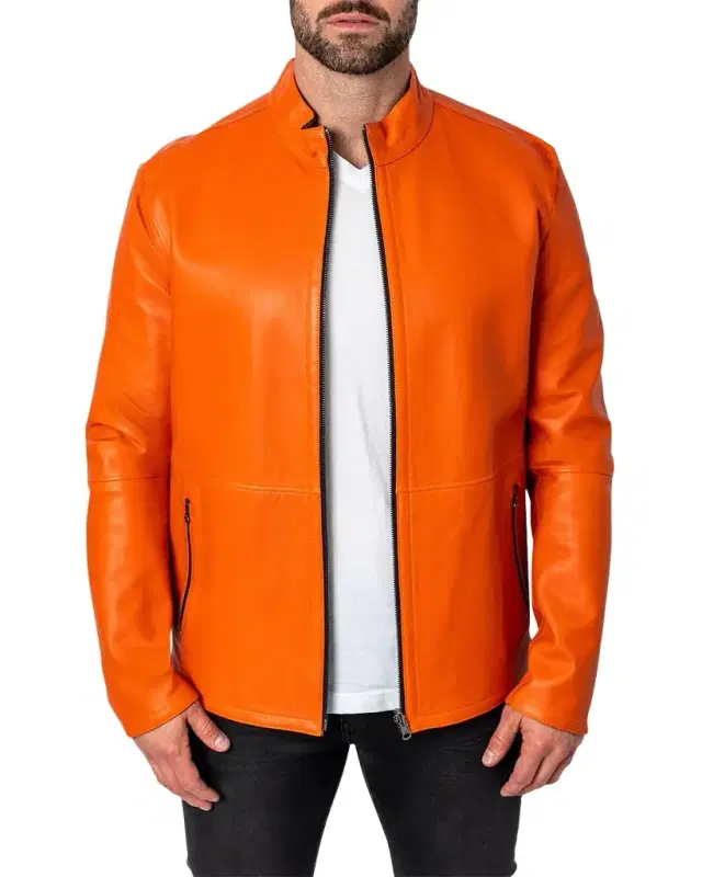 Men 's Leather Lab Jacket