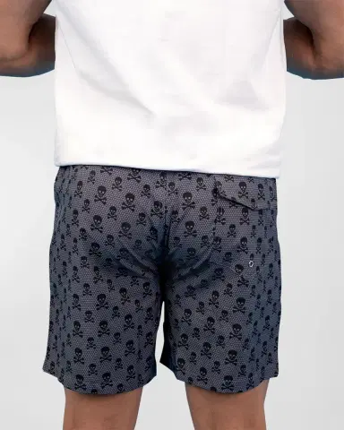 Maceoo Men 's Lion Skull Crossbones Swim Shorts | Thumbnail 2