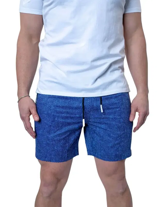 Maceoo Men 's Lion Square Dot Swim Shorts
