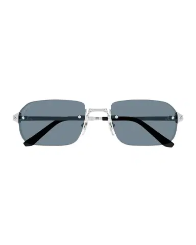 Cartier Men 's Metal Rimless Rectangle Sunglasses | Thumbnail 1