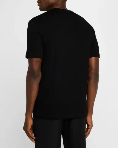 Giorgio Armani Men's Zigzag Jersey T-Shirt | Thumbnail 2 Giorgio Armani Men's Zigzag Jersey T-Shirt | Thumbnail 2