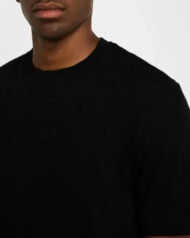Giorgio Armani Men's Zigzag Jersey T-Shirt | Thumbnail 4 Giorgio Armani Men's Zigzag Jersey T-Shirt | Thumbnail 4