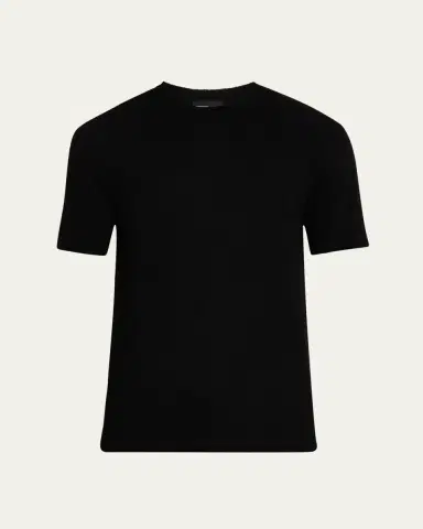 Giorgio Armani Men's Zigzag Jersey T-Shirt | Thumbnail 5 Giorgio Armani Men's Zigzag Jersey T-Shirt | Thumbnail 5