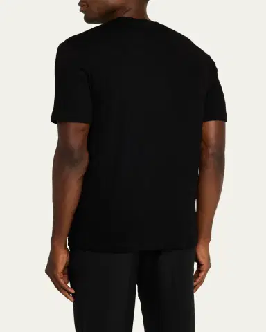 Giorgio Armani Men's Zigzag Jersey T-Shirt | Thumbnail 7 Giorgio Armani Men's Zigzag Jersey T-Shirt | Thumbnail 7