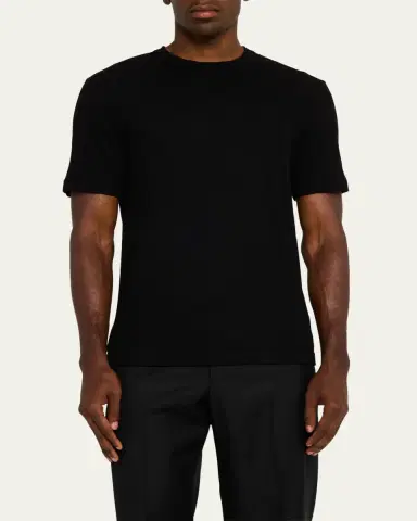 Giorgio Armani Men's Zigzag Jersey T-Shirt | Thumbnail 8 Giorgio Armani Men's Zigzag Jersey T-Shirt | Thumbnail 8