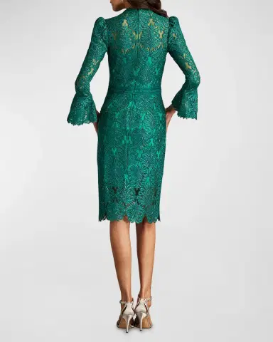 Tadashi Shoji Bell-Sleeve Sequin Lace Dress | Thumbnail 3 Tadashi Shoji Bell-Sleeve Sequin Lace Dress | Thumbnail 3