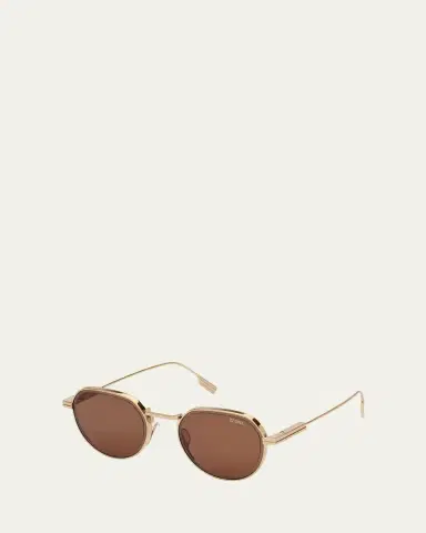 Zegna Men's Metal Round Sunglasses | Thumbnail 2