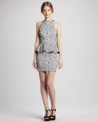 Milly Rosie Belted Floral-Embroidered Mini Dress | Thumbnail 6 Milly Rosie Belted Floral-Embroidered Mini Dress | Thumbnail 6