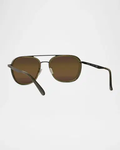 Vuarnet Men 's Edge 04 Stainless Steel Rectangle Sunglasses | Thumbnail 2