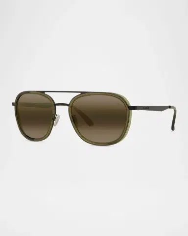 Vuarnet Men 's Edge 04 Stainless Steel Rectangle Sunglasses | Thumbnail 3