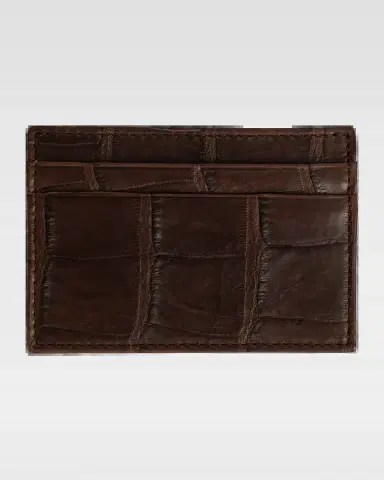 Abas Men's Soft Alligator Leather Card Holder | Thumbnail 2 Abas Men's Soft Alligator Leather Card Holder | Thumbnail 2