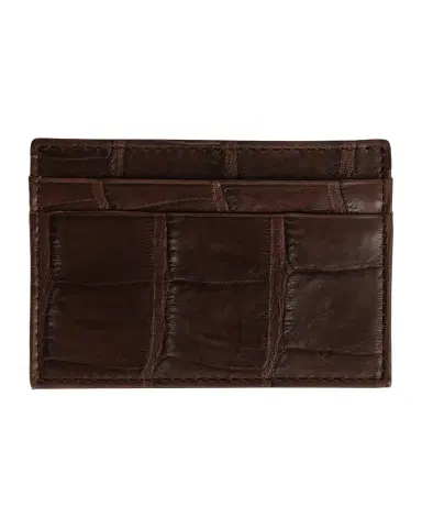 Abas Men's Soft Alligator Leather Card Holder | Thumbnail 1 Abas Men's Soft Alligator Leather Card Holder | Thumbnail 1