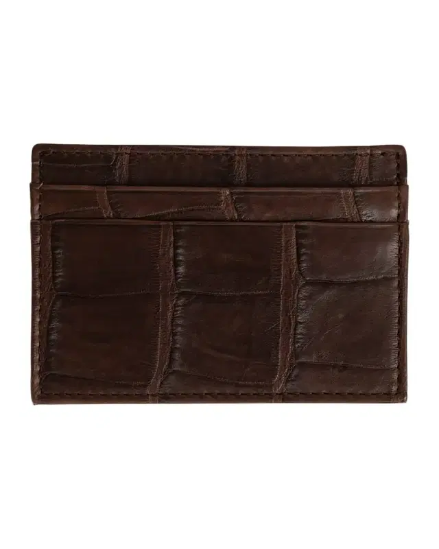 Abas Men 's Soft Alligator Leather Card Holder