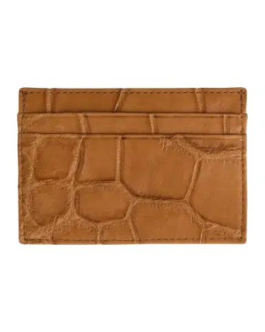 Abas Men's Soft Alligator Leather Card Holder | Thumbnail 1