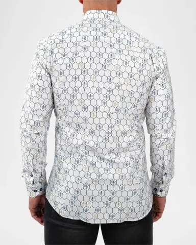 Maceoo Men's Fibonacci Bumblegon Cotton Sport Shirt | Thumbnail 2 Maceoo Men's Fibonacci Bumblegon Cotton Sport Shirt | Thumbnail 2