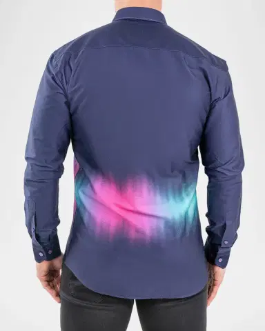 Maceoo Men's Fibonacci Aurora Cotton Sport Shirt | Thumbnail 2