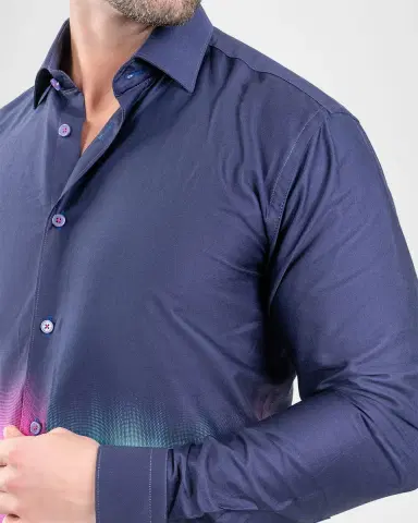 Maceoo Men's Fibonacci Aurora Cotton Sport Shirt | Thumbnail 4