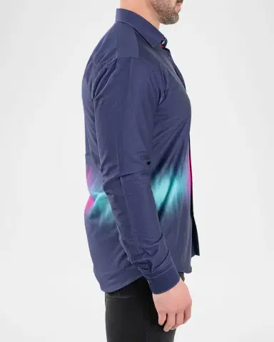 Maceoo Men's Fibonacci Aurora Cotton Sport Shirt | Thumbnail 5