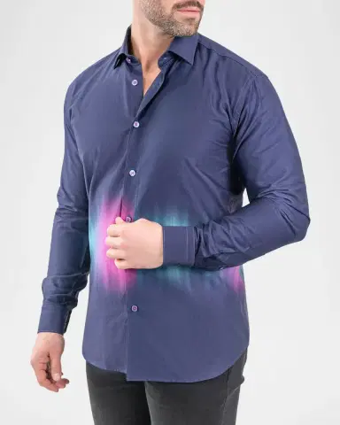 Maceoo Men's Fibonacci Aurora Cotton Sport Shirt | Thumbnail 6