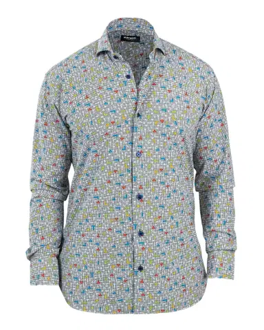 Maceoo Men's Einstein Video Game Stretch Sport Shirt | Thumbnail 1 Maceoo Men's Einstein Video Game Stretch Sport Shirt | Thumbnail 1
