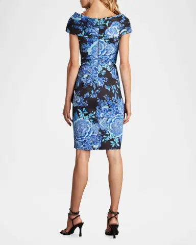 Tadashi Shoji Bodycon Floral-Print Ruffle Dress | Thumbnail 3
