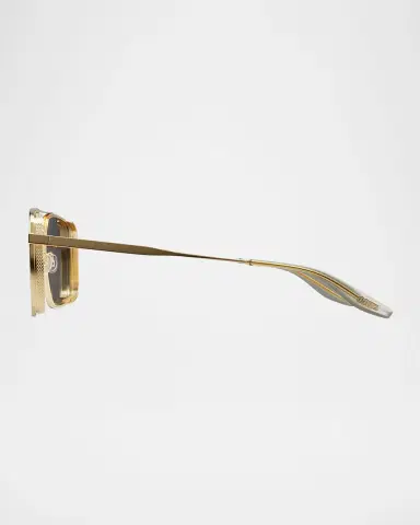 BARTON PERREIRA x 007 Men's Scaramanga Titanium Aviator Sunglasses | Thumbnail 2