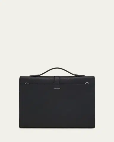 FERRAGAMO Men's Hug Leather Briefcase | Thumbnail 4 FERRAGAMO Men's Hug Leather Briefcase | Thumbnail 4