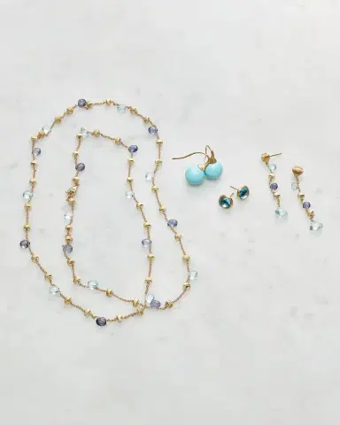 Marco Bicego 18K Gold Turquoise Earrings | Thumbnail 3
