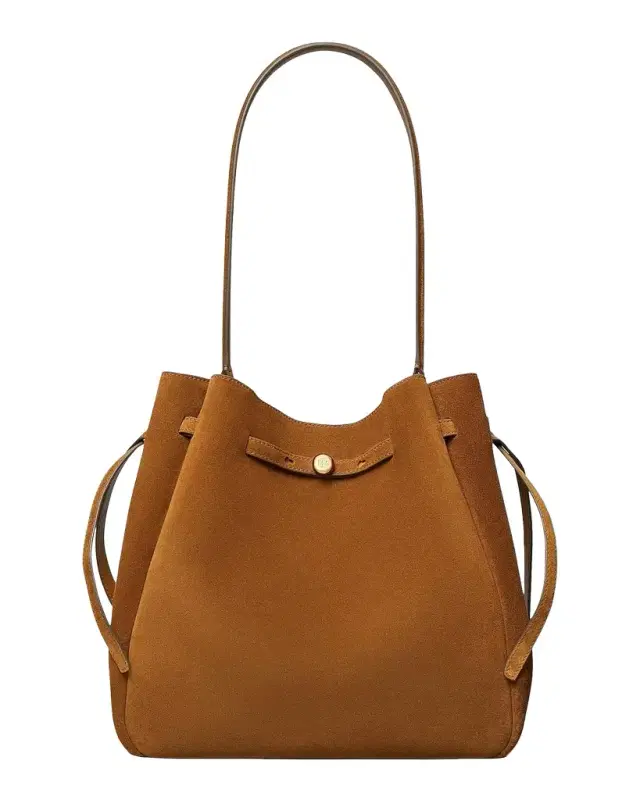 Large Romy Suede Bucket Bag