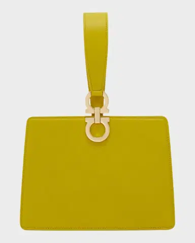 Ferragamo Double Gancini Leather Wristlet Clutch Bag | Thumbnail 2 Ferragamo Double Gancini Leather Wristlet Clutch Bag | Thumbnail 2