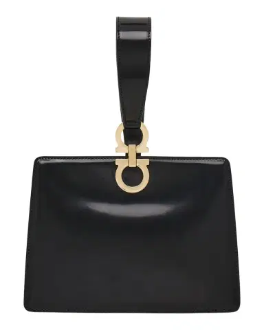 Ferragamo Mini Gancini Leather Wristlet Clutch | Thumbnail 1
