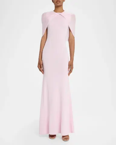 Roland Mouret Twist Draped Shawl Mermaid Gown | Thumbnail 2 Roland Mouret Twist Draped Shawl Mermaid Gown | Thumbnail 2