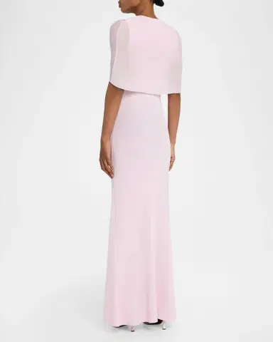 Roland Mouret Twist Draped Shawl Mermaid Gown | Thumbnail 3 Roland Mouret Twist Draped Shawl Mermaid Gown | Thumbnail 3