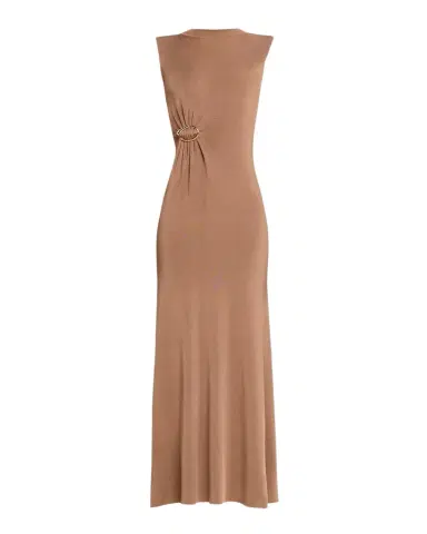 Roland Mouret Sleeveless Gathered-Waist Viscose Knit Maxi Dress | Thumbnail 1 Roland Mouret Sleeveless Gathered-Waist Viscose Knit Maxi Dress | Thumbnail 1