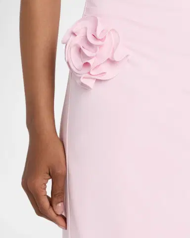 Roland Mouret Off-The-Shoulder Flower Jersey Midi Dress | Thumbnail 5