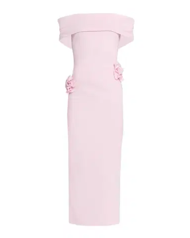Roland Mouret Off-The-Shoulder Flower Jersey Midi Dress | Thumbnail 1