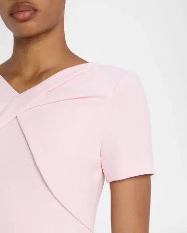 Roland Mouret Twist Draped Short-Sleeve Midi Dress | Thumbnail 5 Roland Mouret Twist Draped Short-Sleeve Midi Dress | Thumbnail 5