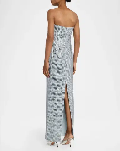 Roland Mouret Origami Bustier Diamante Column Gown | Thumbnail 3 Roland Mouret Origami Bustier Diamante Column Gown | Thumbnail 3