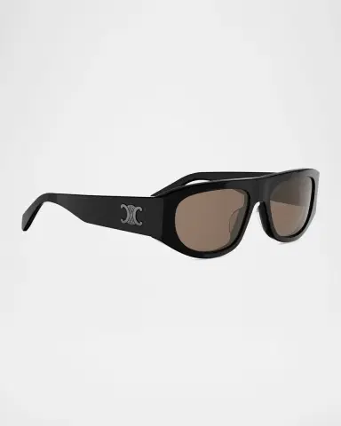 Celine Men's Triomphe Rectangular Acetate Sunglasses | Thumbnail 3 Celine Men's Triomphe Rectangular Acetate Sunglasses | Thumbnail 3
