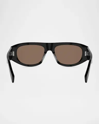 Celine Men's Triomphe Rectangular Acetate Sunglasses | Thumbnail 7 Celine Men's Triomphe Rectangular Acetate Sunglasses | Thumbnail 7