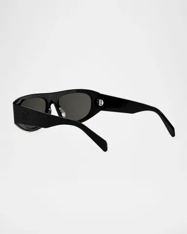 Celine Men's Triomphe Rectangular Acetate Sunglasses | Thumbnail 2 Celine Men's Triomphe Rectangular Acetate Sunglasses | Thumbnail 2