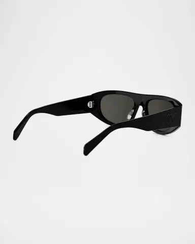 Celine Men's Triomphe Rectangular Acetate Sunglasses | Thumbnail 6 Celine Men's Triomphe Rectangular Acetate Sunglasses | Thumbnail 6