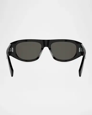Celine Men's Triomphe Rectangular Acetate Sunglasses | Thumbnail 7 Celine Men's Triomphe Rectangular Acetate Sunglasses | Thumbnail 7