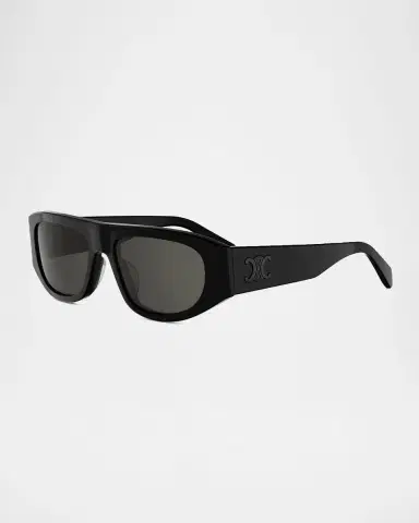 Celine Men's Triomphe Rectangular Acetate Sunglasses | Thumbnail 8 Celine Men's Triomphe Rectangular Acetate Sunglasses | Thumbnail 8