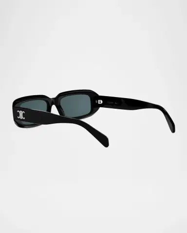 Celine Men's Triomphe Rectangular Acetate Sunglasses | Thumbnail 2 Celine Men's Triomphe Rectangular Acetate Sunglasses | Thumbnail 2